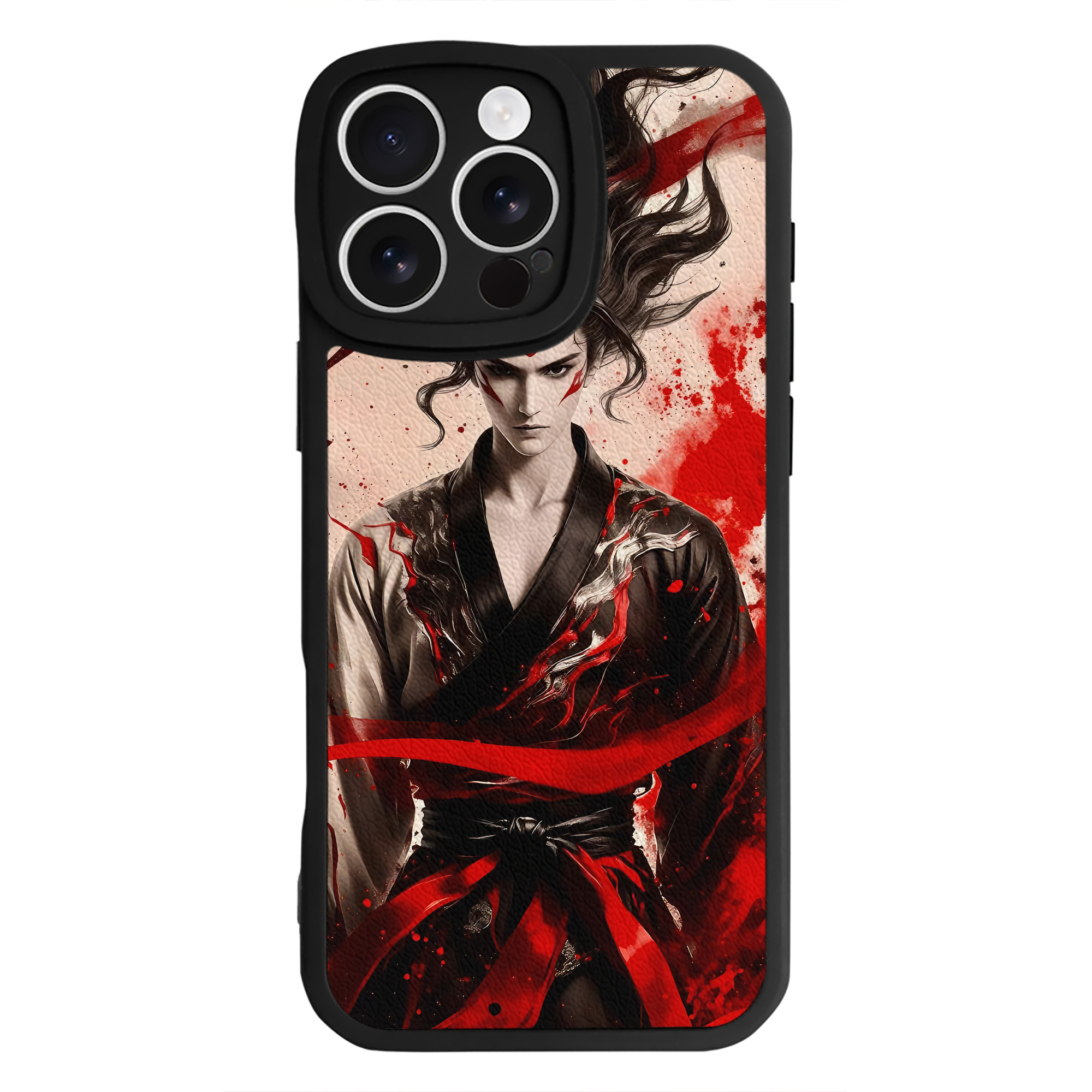 （画像用） Ne Zha 2 ナタ 魔童の大暴れ 【iPhone 16シリーズ対応】シリコンスマホケース（レザー調） 材質：シリコン